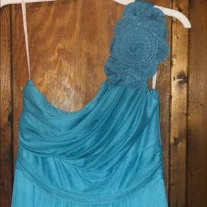 Blue bridesmaid dress